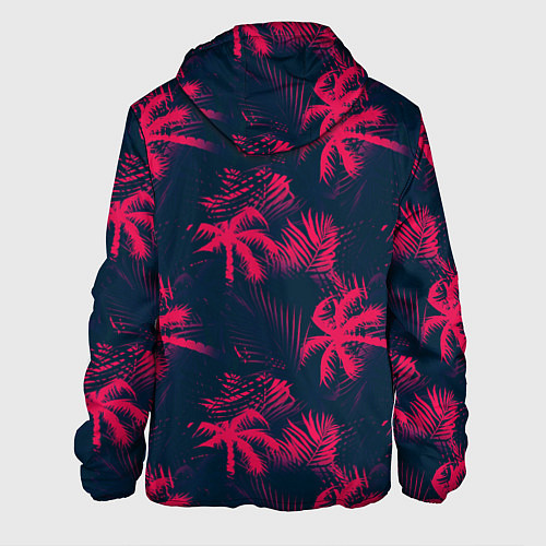 Мужская куртка Palm pink black / 3D-Белый – фото 2