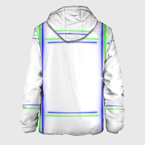 Мужская куртка Neon white green light blue / 3D-Белый – фото 2