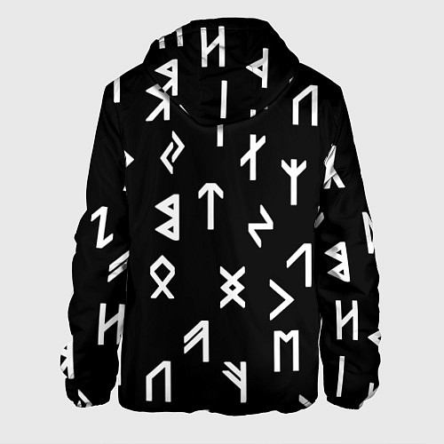 Мужская куртка Doom магические символы / 3D-Белый – фото 2
