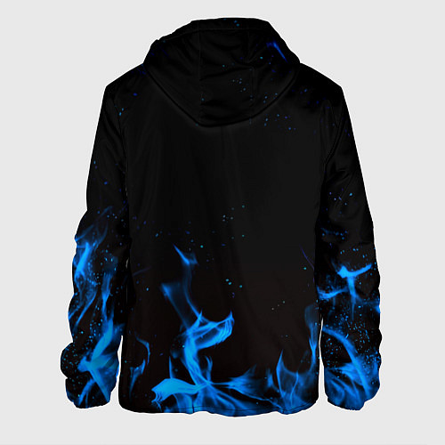 Мужская куртка Дум огонь лого / 3D-Белый – фото 2