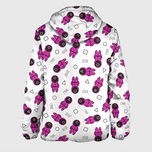 Мужская куртка Персонажи корейского сериала игра в кальмара / 3D-Белый – фото 2