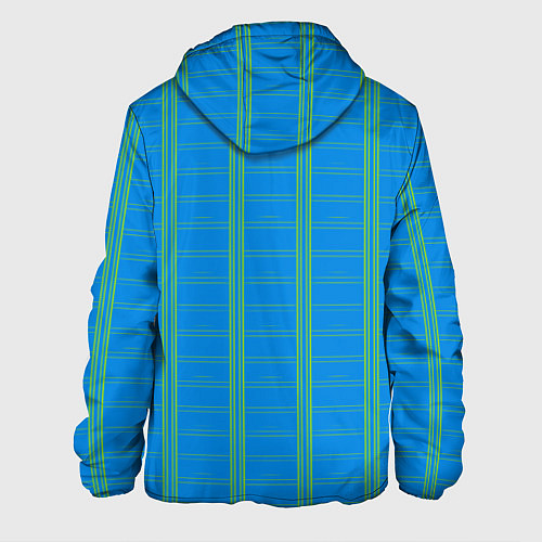 Мужская куртка Color light blue cage / 3D-Белый – фото 2