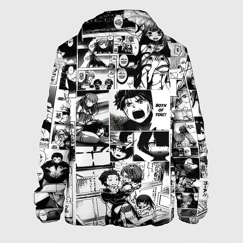 Мужская куртка Doom anime black / 3D-Белый – фото 2