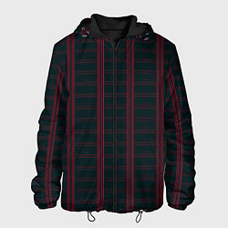 Мужская куртка Color dark cage red stripes