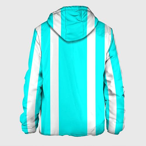 Мужская куртка Color blue white stripes / 3D-Белый – фото 2