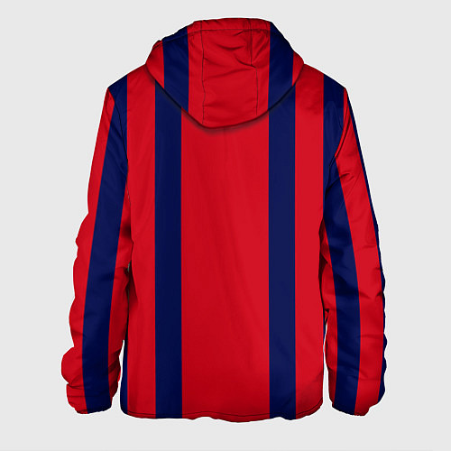 Мужская куртка Color black red stripes / 3D-Белый – фото 2