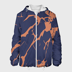 Мужская куртка Разломы на синем