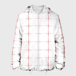 Куртка с капюшоном мужская Color white red crosses, цвет: 3D-белый