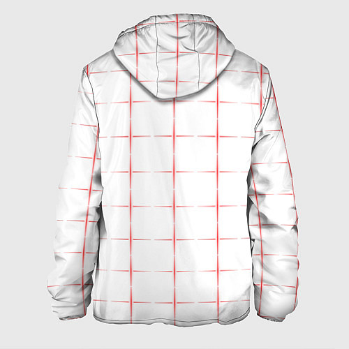 Мужская куртка Color white red crosses / 3D-Белый – фото 2