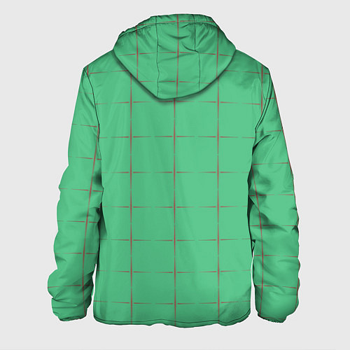 Мужская куртка Color green stripes / 3D-Белый – фото 2
