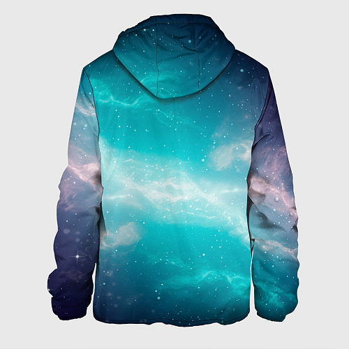 Мужская куртка Галактическое сияние небес / 3D-Белый – фото 2