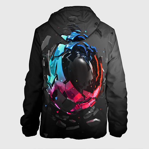 Мужская куртка Abstract graphics / 3D-Белый – фото 2