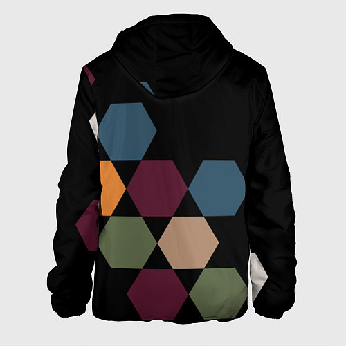 Мужская куртка Honeycombs autumn colors / 3D-Белый – фото 2