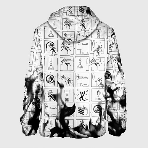 Мужская куртка Doom x portal fire / 3D-Белый – фото 2