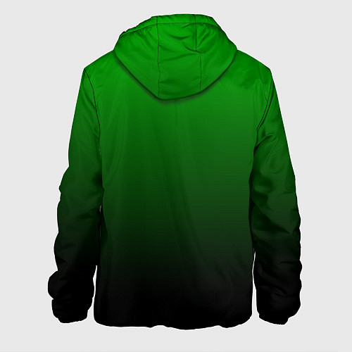 Мужская куртка Green gradient / 3D-Белый – фото 2