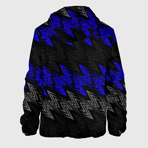 Мужская куртка Субару - blue / 3D-Белый – фото 2