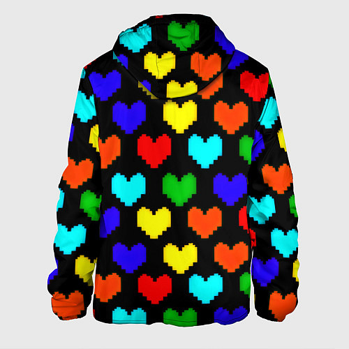 Мужская куртка Doom love pixel pattern / 3D-Белый – фото 2