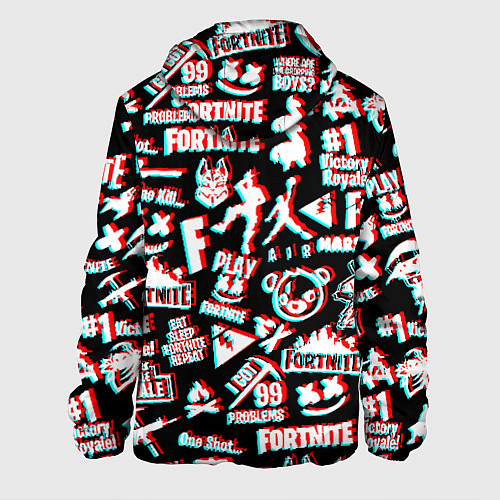 Мужская куртка Doom x fortnite glitch / 3D-Белый – фото 2