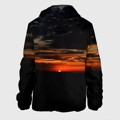 Мужская куртка Закат на плато / 3D-Белый – фото 2