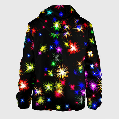 Мужская куртка Doom новогодние искры / 3D-Белый – фото 2