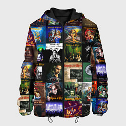 Куртка с капюшоном мужская Король и Шут - обложки альбомов и песен, цвет: 3D-черный