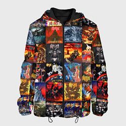 Куртка с капюшоном мужская Ария - обложки альбомов и песен, цвет: 3D-черный