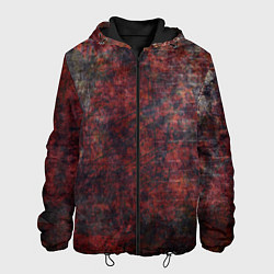Мужская куртка Абстракция - wall in red lichen