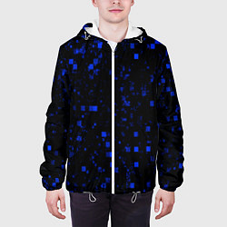 Куртка с капюшоном мужская Color blue khaki, цвет: 3D-белый — фото 2