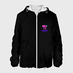 Куртка с капюшоном мужская Crystal nightwear, цвет: 3D-белый