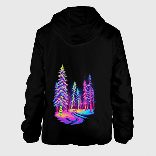 Мужская куртка Neon forest / 3D-Белый – фото 2