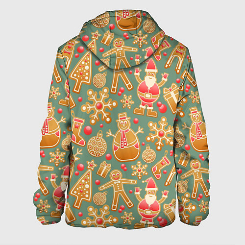 Мужская куртка Имбирные пряники / 3D-Белый – фото 2