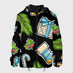 Куртка с капюшоном мужская Christmas soul, цвет: 3D-черный