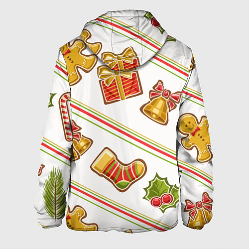 Мужская куртка Рождественский дух / 3D-Белый – фото 2