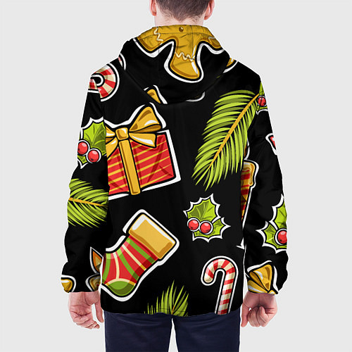 Мужская куртка Рождественский вайб / 3D-Черный – фото 4