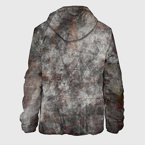 Мужская куртка Абстракция - gray stone / 3D-Белый – фото 2