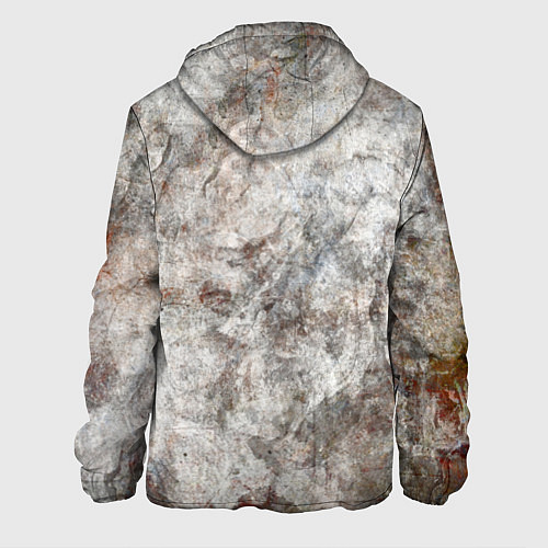 Мужская куртка Абстракция - gray limestone / 3D-Белый – фото 2