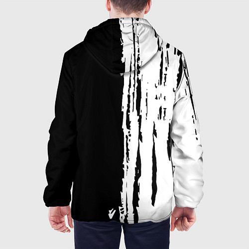 Мужская куртка Tottenham Hotspur белые краски / 3D-Черный – фото 4
