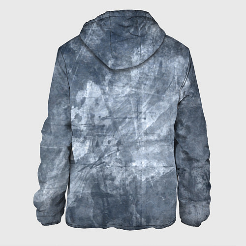 Мужская куртка Абстракция - gray-blue / 3D-Белый – фото 2