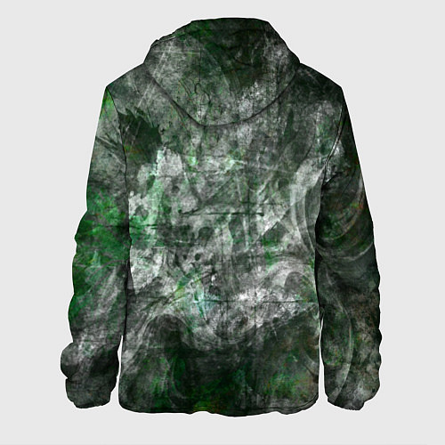 Мужская куртка Абстракция - acid boom / 3D-Белый – фото 2