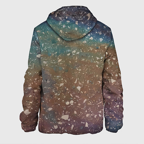 Мужская куртка Мокрый маслянный асфальт / 3D-Белый – фото 2