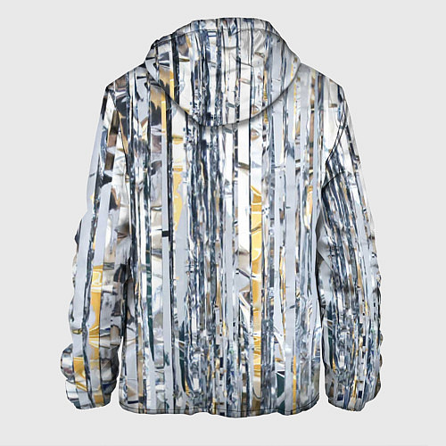 Мужская куртка Новогодний дождик / 3D-Белый – фото 2