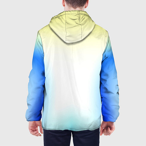 Мужская куртка Color yellow blue white / 3D-Черный – фото 4