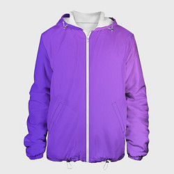 Куртка с капюшоном мужская The color is purple, цвет: 3D-белый