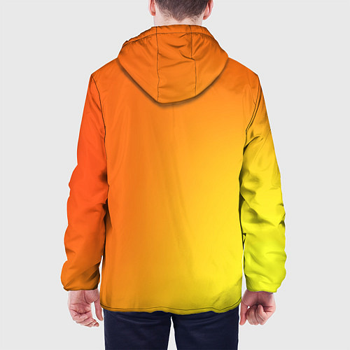 Мужская куртка Color orange red / 3D-Черный – фото 4