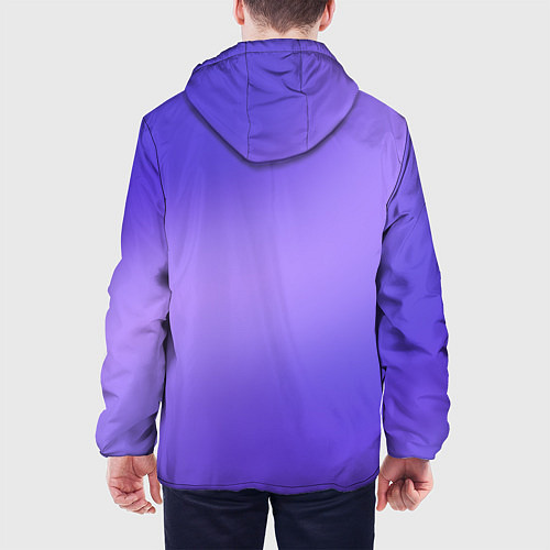 Мужская куртка Color purple gradient / 3D-Черный – фото 4