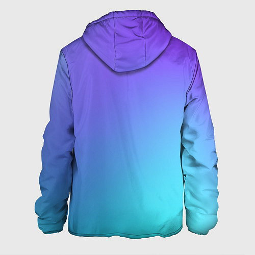 Мужская куртка Color multi-colored gradient / 3D-Белый – фото 2