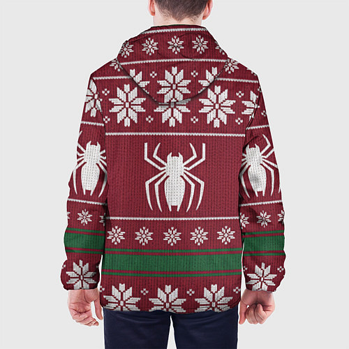 Мужская куртка Рождественский свитер Человека паука / 3D-Черный – фото 4