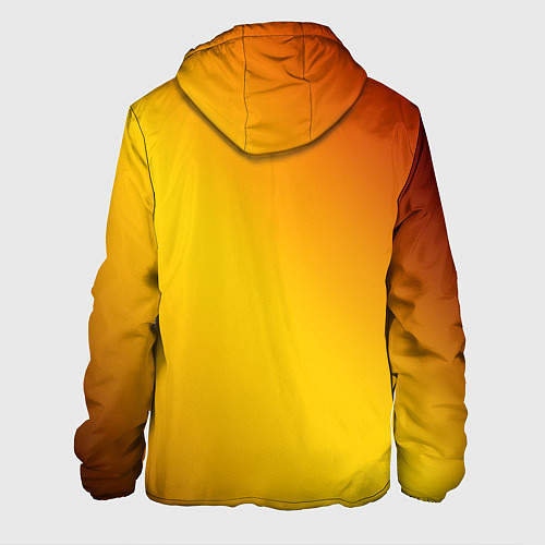 Мужская куртка Color yellow red gradient / 3D-Белый – фото 2