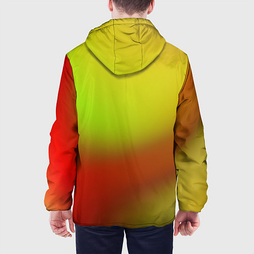 Мужская куртка Color multicolored gradient / 3D-Черный – фото 4