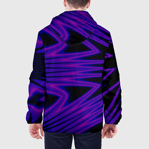 Мужская куртка Color neon blue / 3D-Черный – фото 4